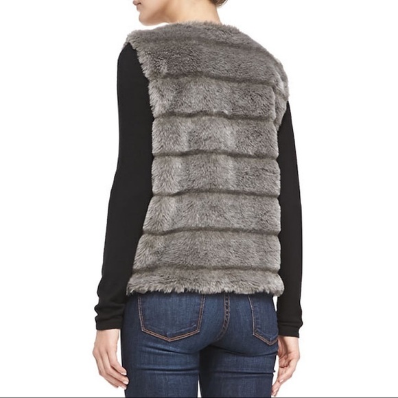 JOIE Andrina Y2K Faux Fur Open Vest Cardigan - Picture 10 of 10